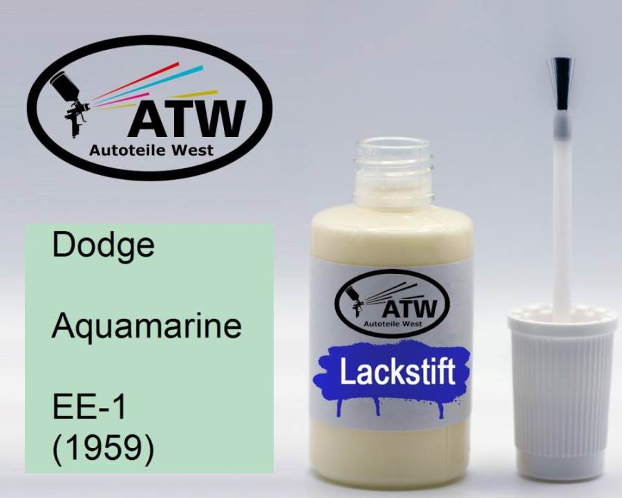 Dodge, Aquamarine, EE-1 (1959): 20ml Lackstift, von ATW Autoteile West.